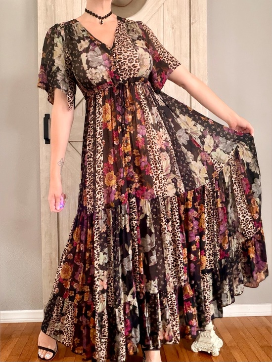 Dresses & Skirts - Johnny Was Patchwork Maxi Dress
